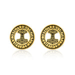 Stainless Steel Mjölnir Ear Plugs Piercing Ear Gauge Tunnels 2Pcs - AKAK BODYJEWELRY - ear - tunnel