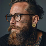 Stainless Steel Mjölnir Ear Plugs Piercing Ear Gauge Tunnels 2Pcs - AKAK BODYJEWELRY - ear - tunnel