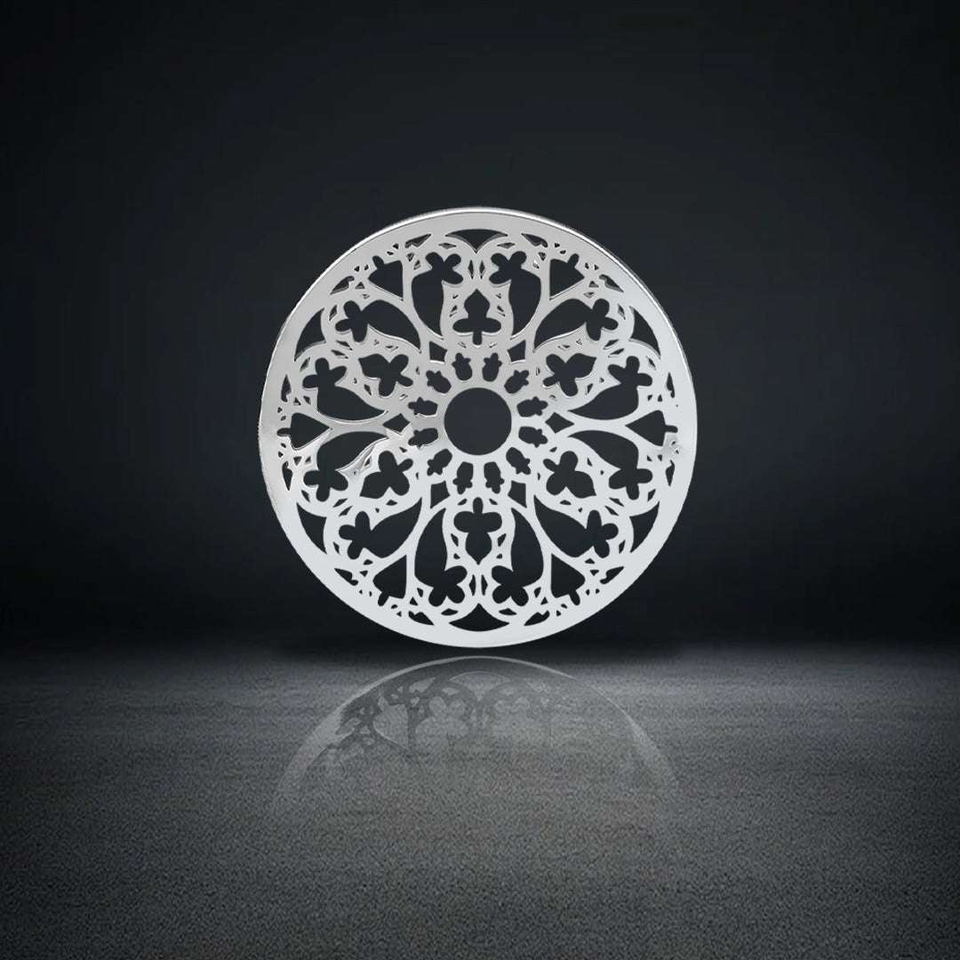 Stainless Steel Papercut Blossom Ear Gauge Tunnels 2Pcs - AKAK BODYJEWELRY - ear - tunnel