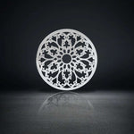 Stainless Steel Papercut Blossom Ear Gauge Tunnels 2Pcs - AKAK BODYJEWELRY - ear - tunnel