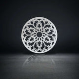 Stainless Steel Papercut Blossom Ear Gauge Tunnels 2Pcs - AKAK BODYJEWELRY - ear - tunnel