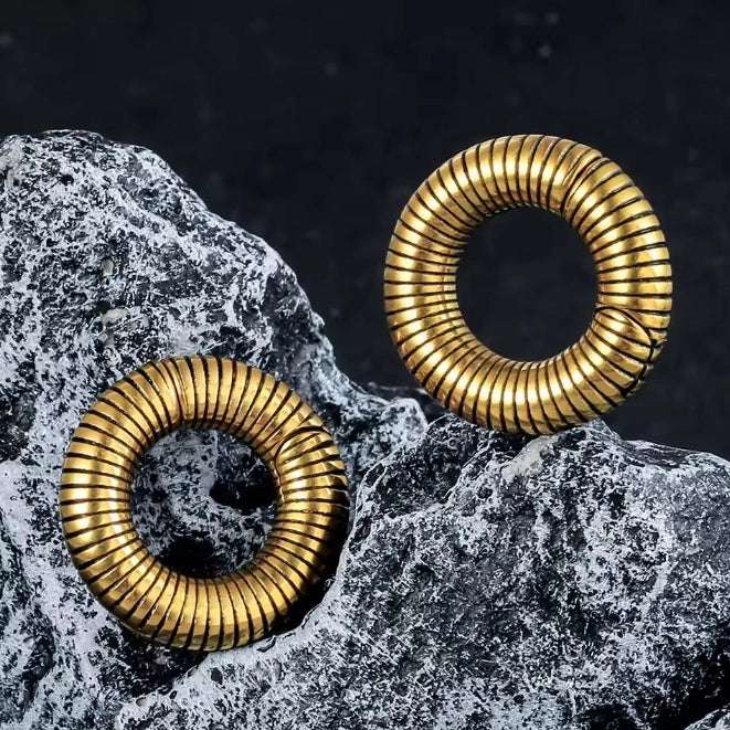 Steel Pulse Ear Weights - AKAK BODYJEWELRY - ear - tunnel