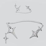 Stellar Radiance Ear Cuff - AKAK BODYJEWELRY - ear - tunnel