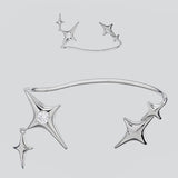 Stellar Radiance Ear Cuff - AKAK BODYJEWELRY - ear - tunnel