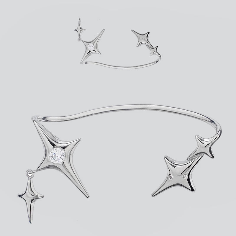 Stellar Radiance Ear Cuff - AKAK BODYJEWELRY - ear - tunnel