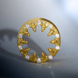 Strange Flower Zircon 14K Ear Gauge Tunnel (2Pcs) - AKAK BODYJEWELRY - ear - tunnel