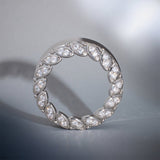 Straw Dream Moissanite S925 Silver Ear Gauge Tunnel (2Pcs) - AKAK BODYJEWELRY - ear - tunnel