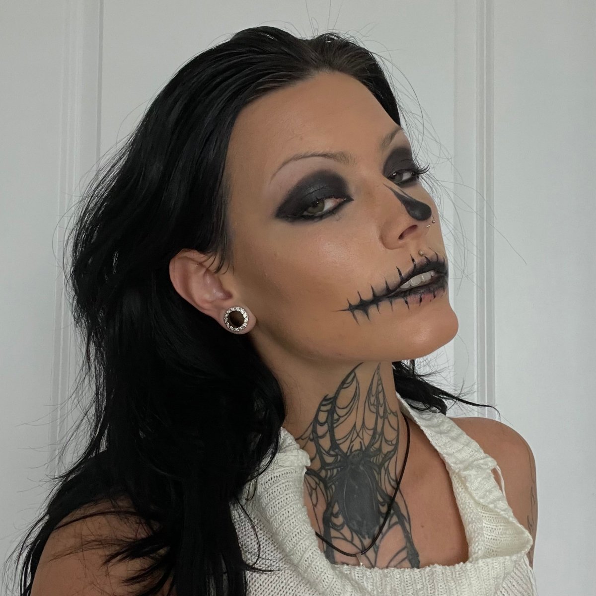 Straw Dream Zircon 14K Ear Gauge Tunnel (2Pcs) - AKAK BODYJEWELRY - ear - tunnel