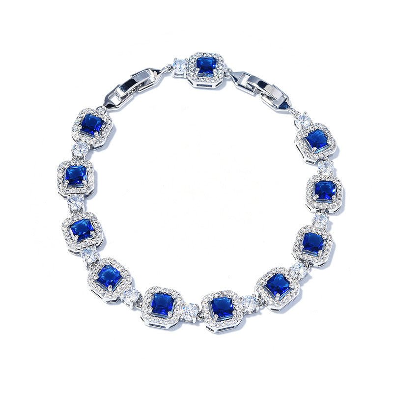 Sugar Cube Multicolor Zircon Bracelet - AKAK BODYJEWELRY - ear - tunnel