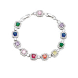 Sugar Cube Multicolor Zircon Bracelet - AKAK BODYJEWELRY - ear - tunnel