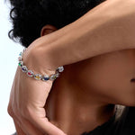 Sugar Cube Multicolor Zircon Bracelet - AKAK BODYJEWELRY - ear - tunnel