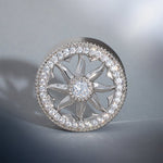 Sunrise Wreath Moissanite 14K Ear Gauge Tunnel (2Pcs) - AKAK BODYJEWELRY - ear - tunnel