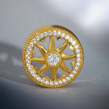 Sunrise Wreath Zircon S925 Silver Ear Gauge Tunnel (2Pcs) - AKAK BODYJEWELRY - ear - tunnel