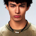 Terra Gem Pearl Harmony Chain Necklace - AKAK BODYJEWELRY - ear - tunnel