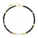 Terra Gem Pearl Harmony Chain Necklace - AKAK BODYJEWELRY - ear - tunnel