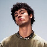 Terra Gem Pearl Harmony Chain Necklace - AKAK BODYJEWELRY - ear - tunnel