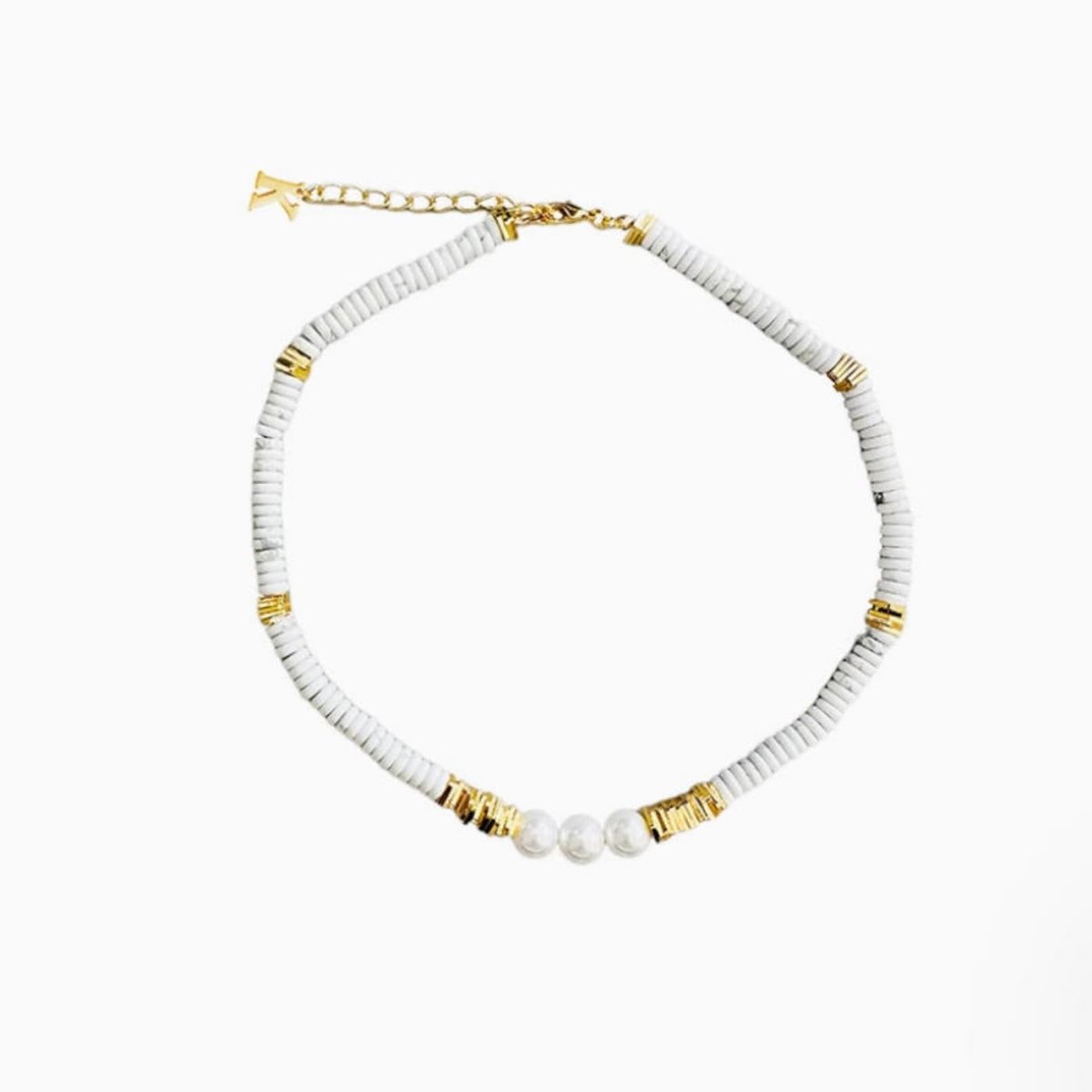 Terra Gem Pearl Harmony Chain Necklace - AKAK BODYJEWELRY - ear - tunnel