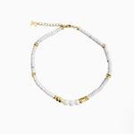 Terra Gem Pearl Harmony Chain Necklace - AKAK BODYJEWELRY - ear - tunnel