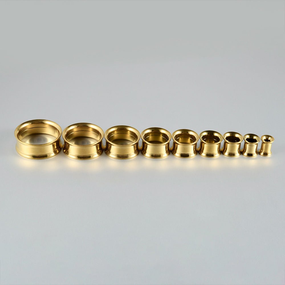 Titanium Ear Tunnel Plug (2Pcs) - AKAK BODYJEWELRY - ear - tunnel