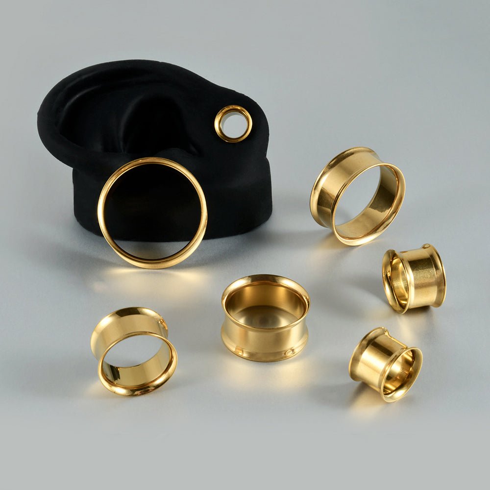 Titanium Ear Tunnel Plug (2Pcs) - AKAK BODYJEWELRY - ear - tunnel