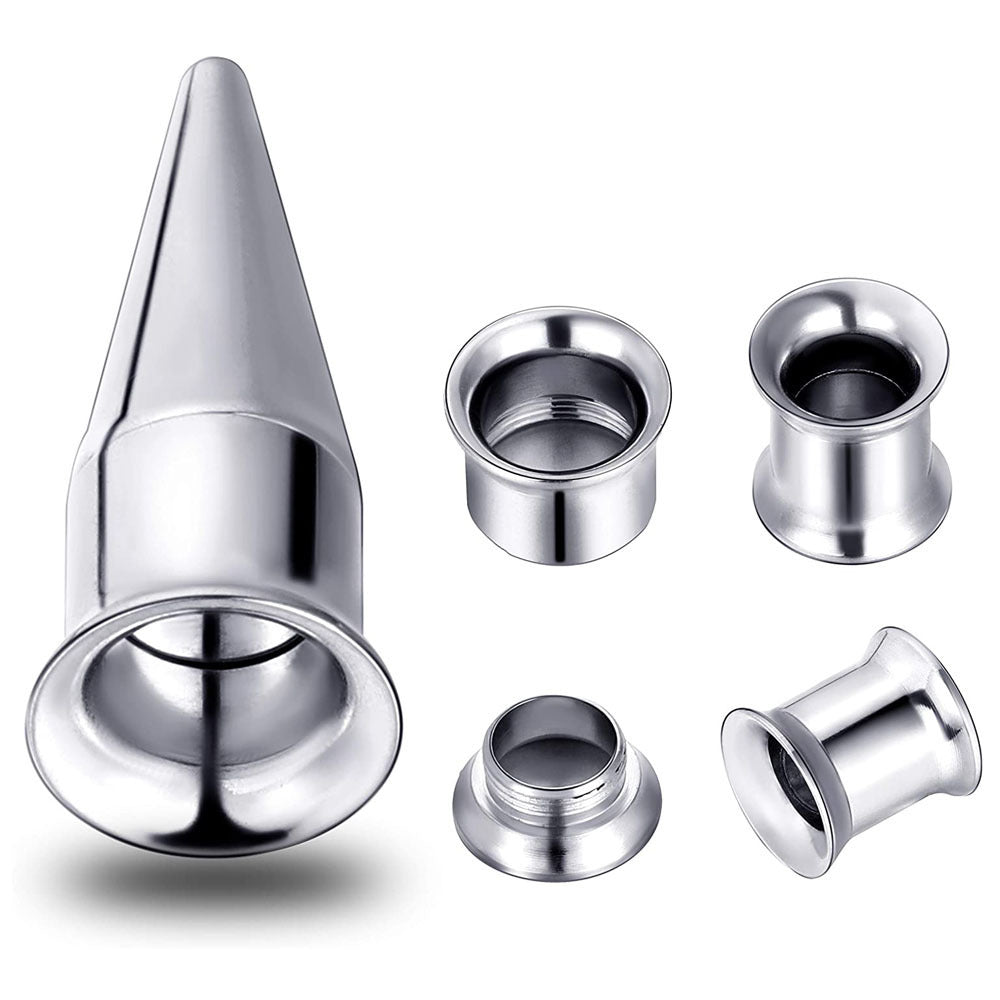 Titanium Spike Flared Ear Stretching Kit - AKAK BODYJEWELRY - ear - tunnel