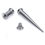 Titanium Spike Flared Ear Stretching Kit - AKAK BODYJEWELRY - ear - tunnel