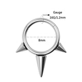 Tricuspid Nose Piercing - AKAK BODYJEWELRY - ear - tunnel