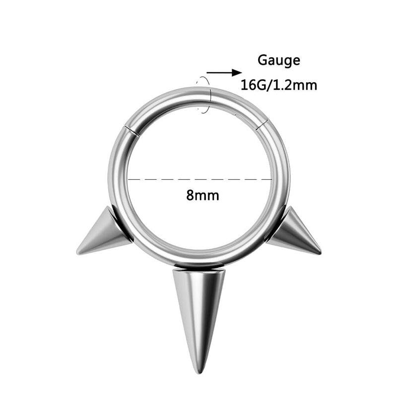 Tricuspid Nose Piercing - AKAK BODYJEWELRY - ear - tunnel