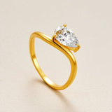 Triple Layer Gold S925 Silver 1.5 Carat Moissanite Ring - AKAK BODYJEWELRY - ear - tunnel