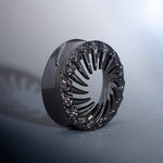 Tungsten Steel Black King of the Desert l Ear Gauge Tunnels (2Pcs) - AKAK BODYJEWELRY - ear - tunnel