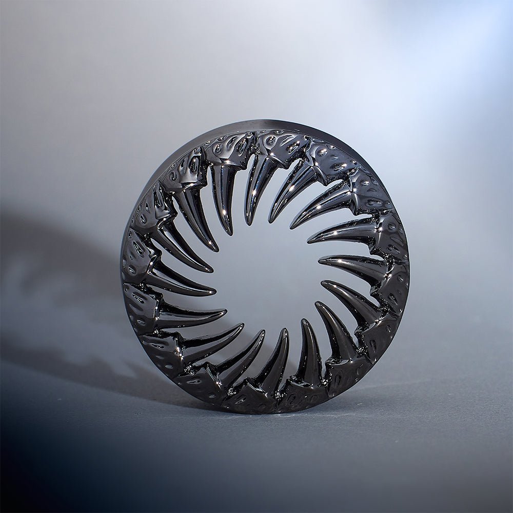 Tungsten Steel Black King of the Desert l Ear Gauge Tunnels (2Pcs) - AKAK BODYJEWELRY - ear - tunnel