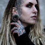 Tungsten Steel Black King of the Desert l Ear Gauge Tunnels (2Pcs) - AKAK BODYJEWELRY - ear - tunnel