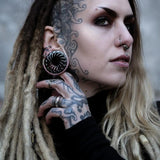 Tungsten Steel Black King of the Desert l Ear Gauge Tunnels (2Pcs) - AKAK BODYJEWELRY - ear - tunnel