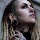 Tungsten Steel Black King of the Desert l Ear Gauge Tunnels (2Pcs) - AKAK BODYJEWELRY - ear - tunnel