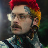 Tungsten Steel Black Moissanite Stars Shining Ear Gauge Tunnel(2pcs) - AKAK BODYJEWELRY - ear - tunnel