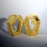 Tungsten Steel Coffin Fang Ear Gauge Tunnel (2Pcs) - AKAK BODYJEWELRY - ear - tunnel