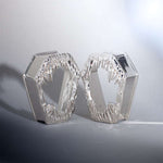 Tungsten Steel Coffin Fang Ear Gauge Tunnel (2Pcs) - AKAK BODYJEWELRY - ear - tunnel