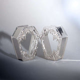 Tungsten Steel Coffin Fang Ear Gauge Tunnel (2Pcs) - AKAK BODYJEWELRY - ear - tunnel