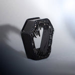 Tungsten Steel Coffin Fang Ear Gauge Tunnel (2Pcs) - AKAK BODYJEWELRY - ear - tunnel