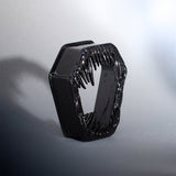 Tungsten Steel Coffin Fang Ear Gauge Tunnel (2Pcs) - AKAK BODYJEWELRY - ear - tunnel