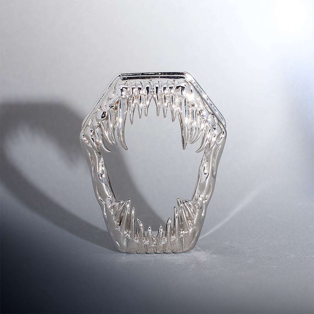 Tungsten Steel Coffin Fang Ear Gauge Tunnel (2Pcs) - AKAK BODYJEWELRY - ear - tunnel