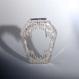 Tungsten Steel Coffin Fang Ear Gauge Tunnel (2Pcs) - AKAK BODYJEWELRY - ear - tunnel