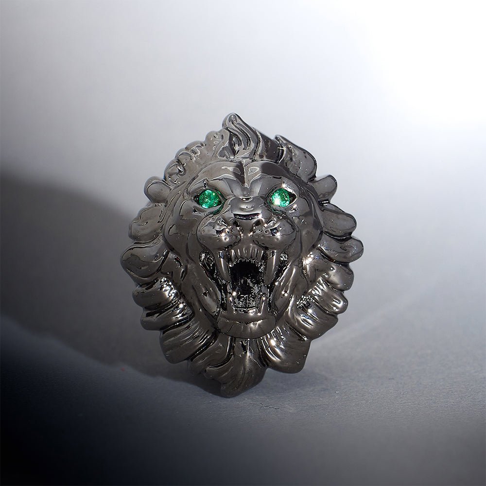 Tungsten Steel Moissanite Emerald Roar Plugs(2Pcs) - AKAK BODYJEWELRY - ear - tunnel