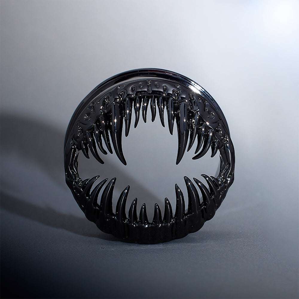 Tungsten Steel Venomous Maw Ear Gauge Tunnel(2Pcs) - AKAK BODYJEWELRY - ear - tunnel