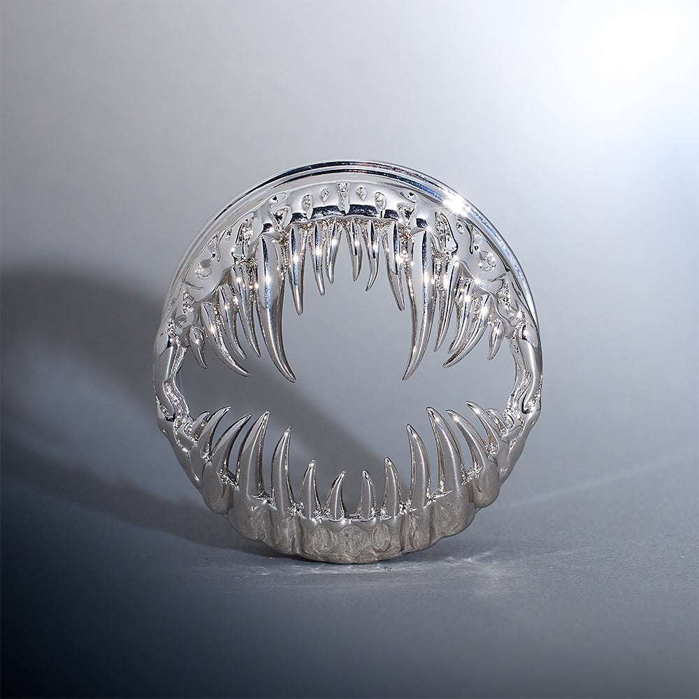 Tungsten Steel Venomous Maw Ear Gauge Tunnel(2Pcs) - AKAK BODYJEWELRY - ear - tunnel