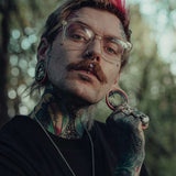 Tungsten Steel Venomous Maw Ear Gauge Tunnel(2Pcs) - AKAK BODYJEWELRY - ear - tunnel