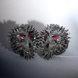 Tungsten Steel Zircon Alien Reborn Ear Gauge Tunnel(2pcs) - AKAK BODYJEWELRY - ear - tunnel