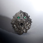 Tungsten Steel Zircon Emerald Roar Plugs(2Pcs) - AKAK BODYJEWELRY - ear - tunnel