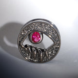 Tungsten Steel Zircon Infernal Vision Eye Ear Gauge Tunnel(2Pcs) - AKAK BODYJEWELRY - ear - tunnel