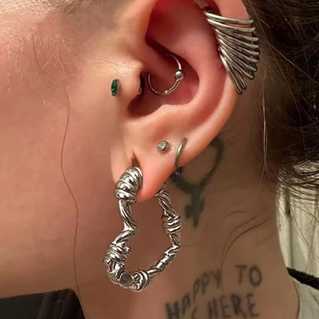 Venom Heart Ear Weights - AKAK BODYJEWELRY - ear - tunnel